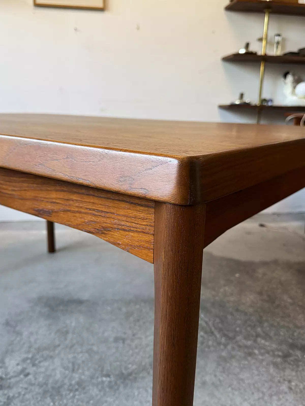 Vintage extendable table, designed by H. Kjaernulf, Denmark, 1960s/70s