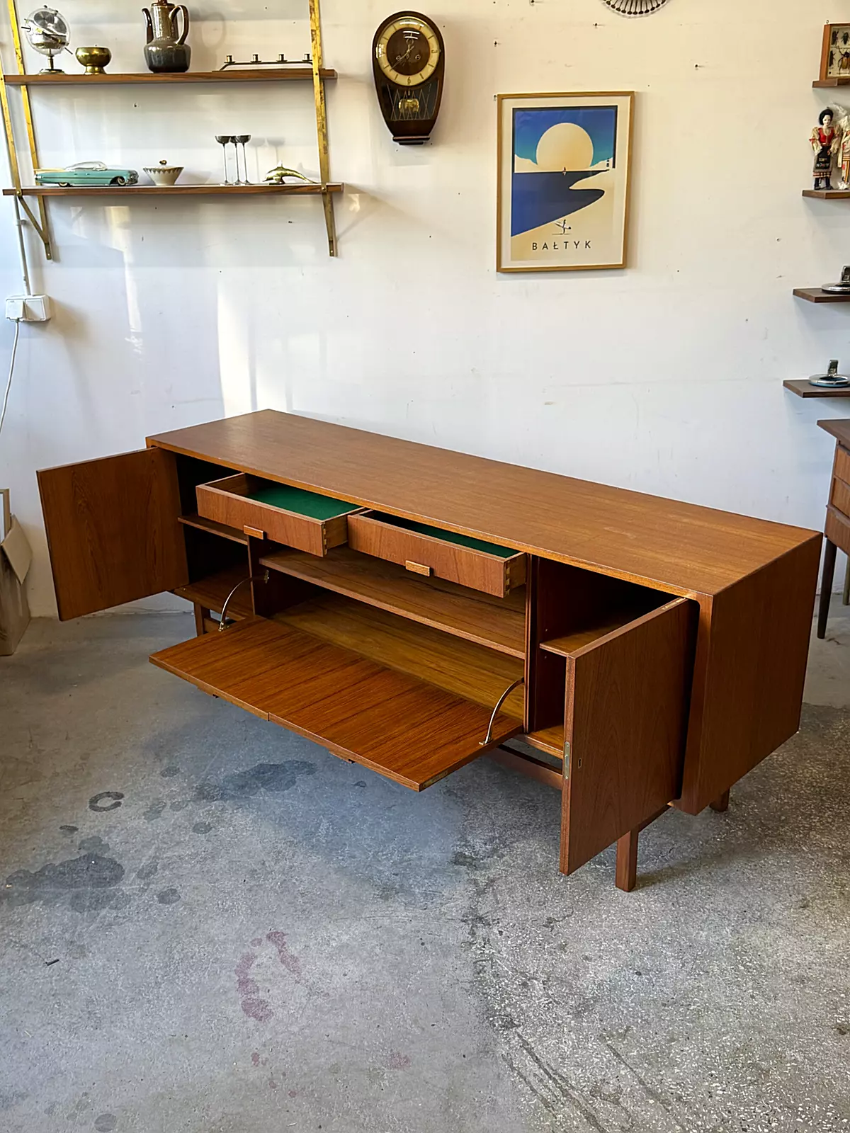 Lowboard sideboard, Denmark, 1960s/70s