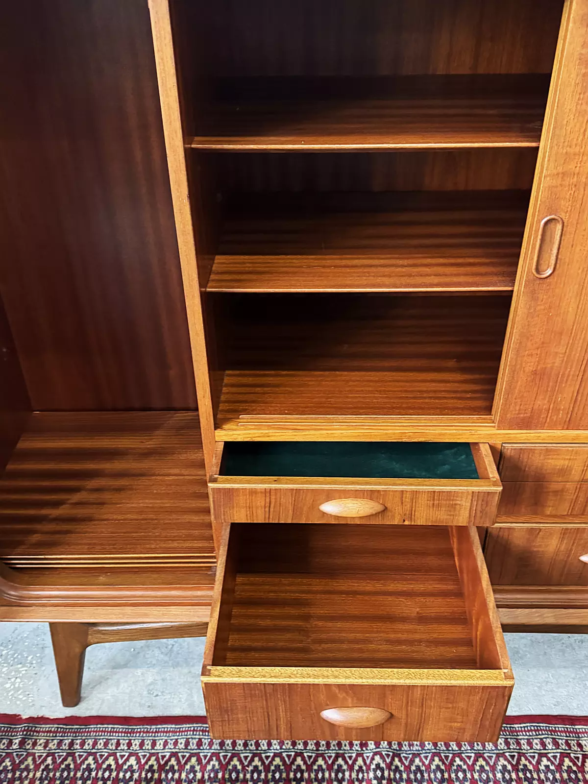 Teak Mid-Century Modern sideboard, Denmark, 1950s