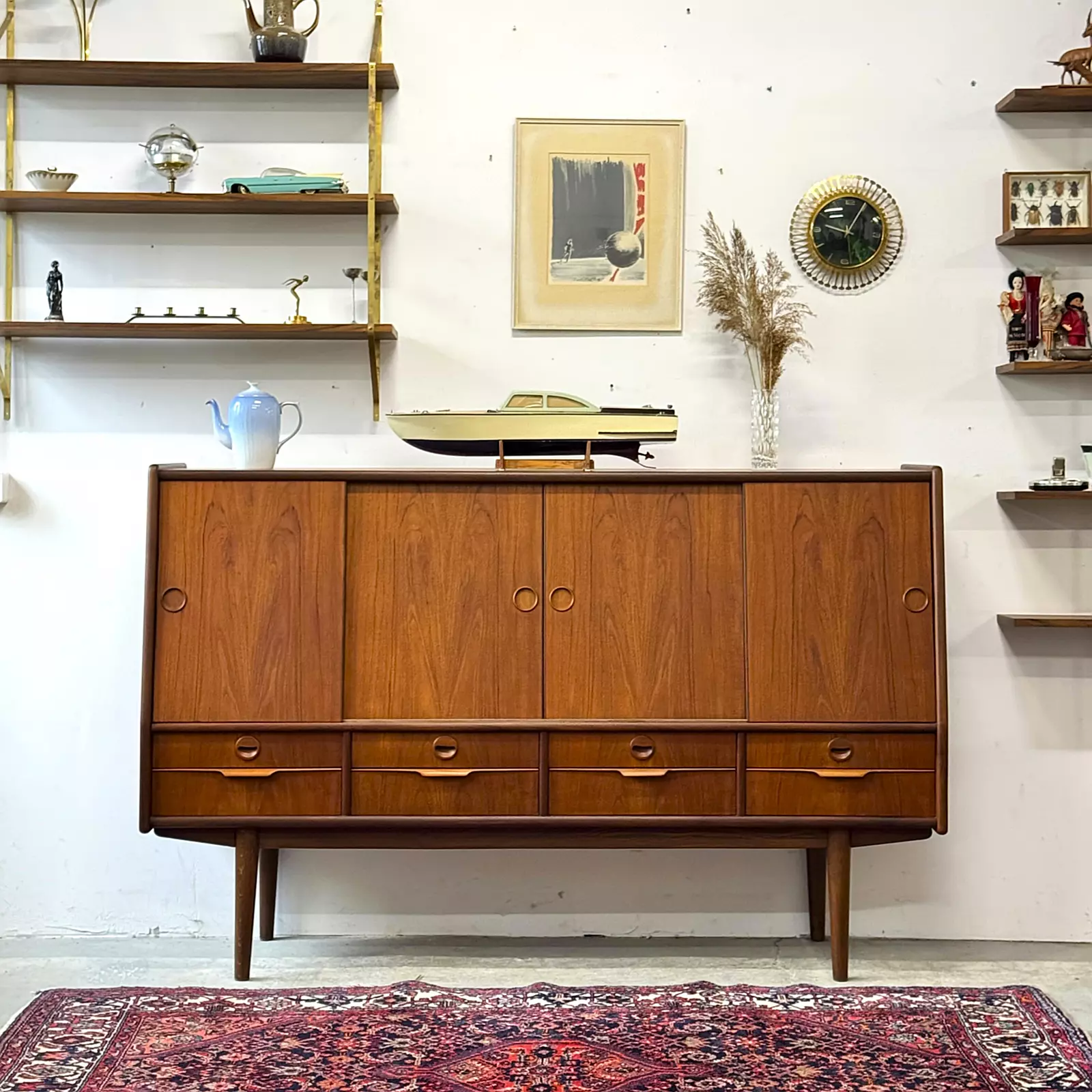 Tekowy sideboard, Dania, lata 60/70
