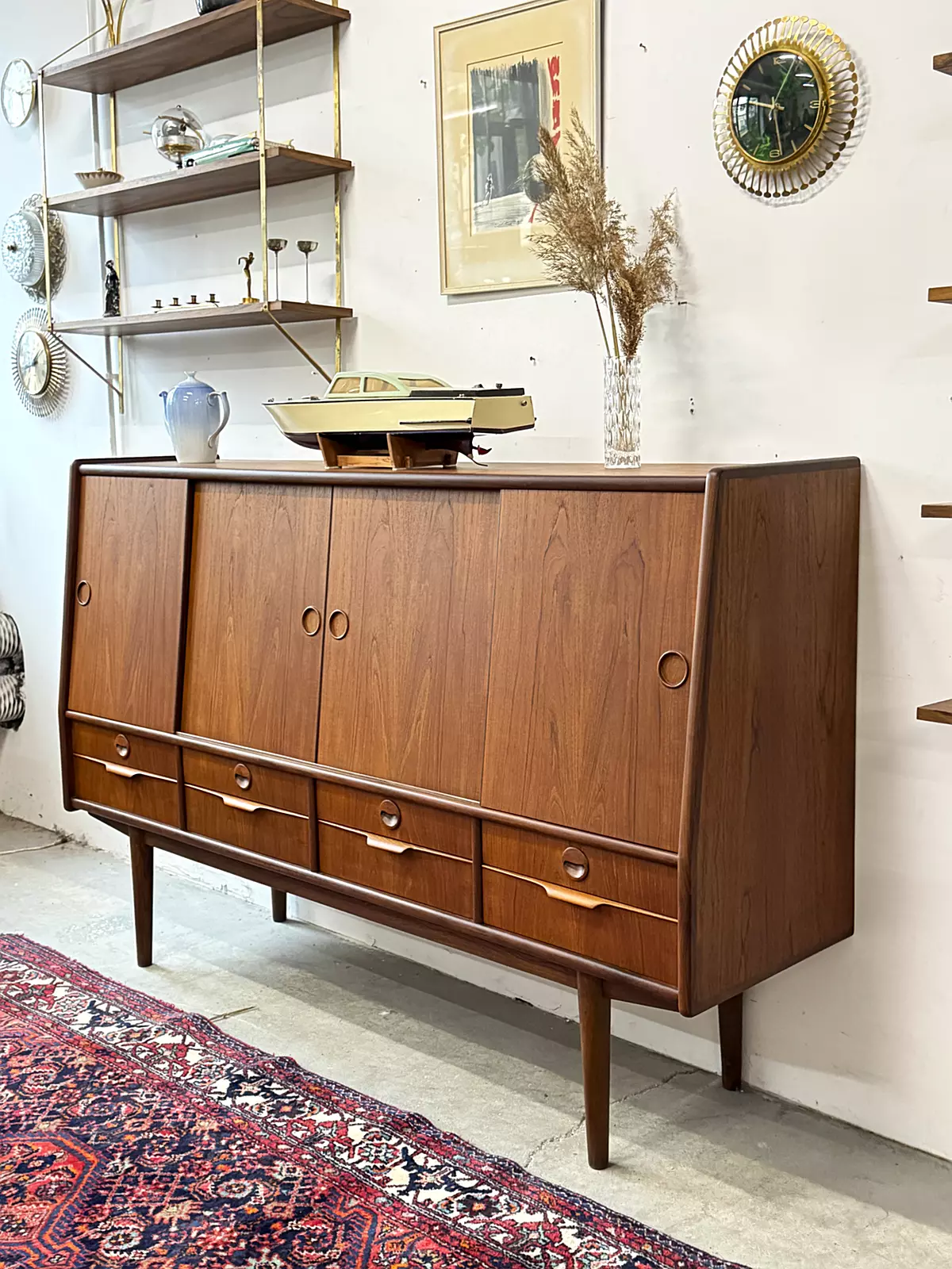 Tekowy sideboard, Dania, lata 60/70