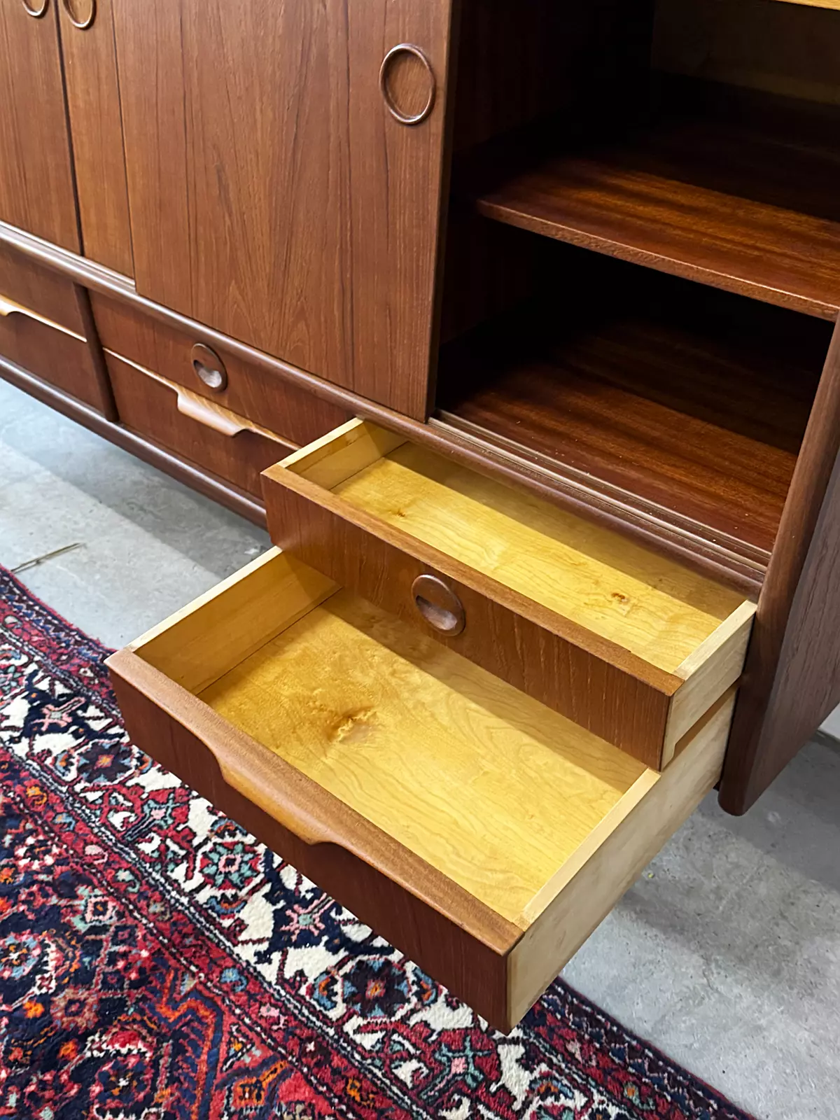 Tekowy sideboard, Dania, lata 60/70