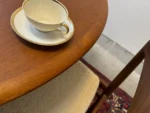 Vintage round extendable table, Denmark, 1960s/70s