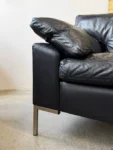 Vintage leather sofa, Denmark, 60s/70s