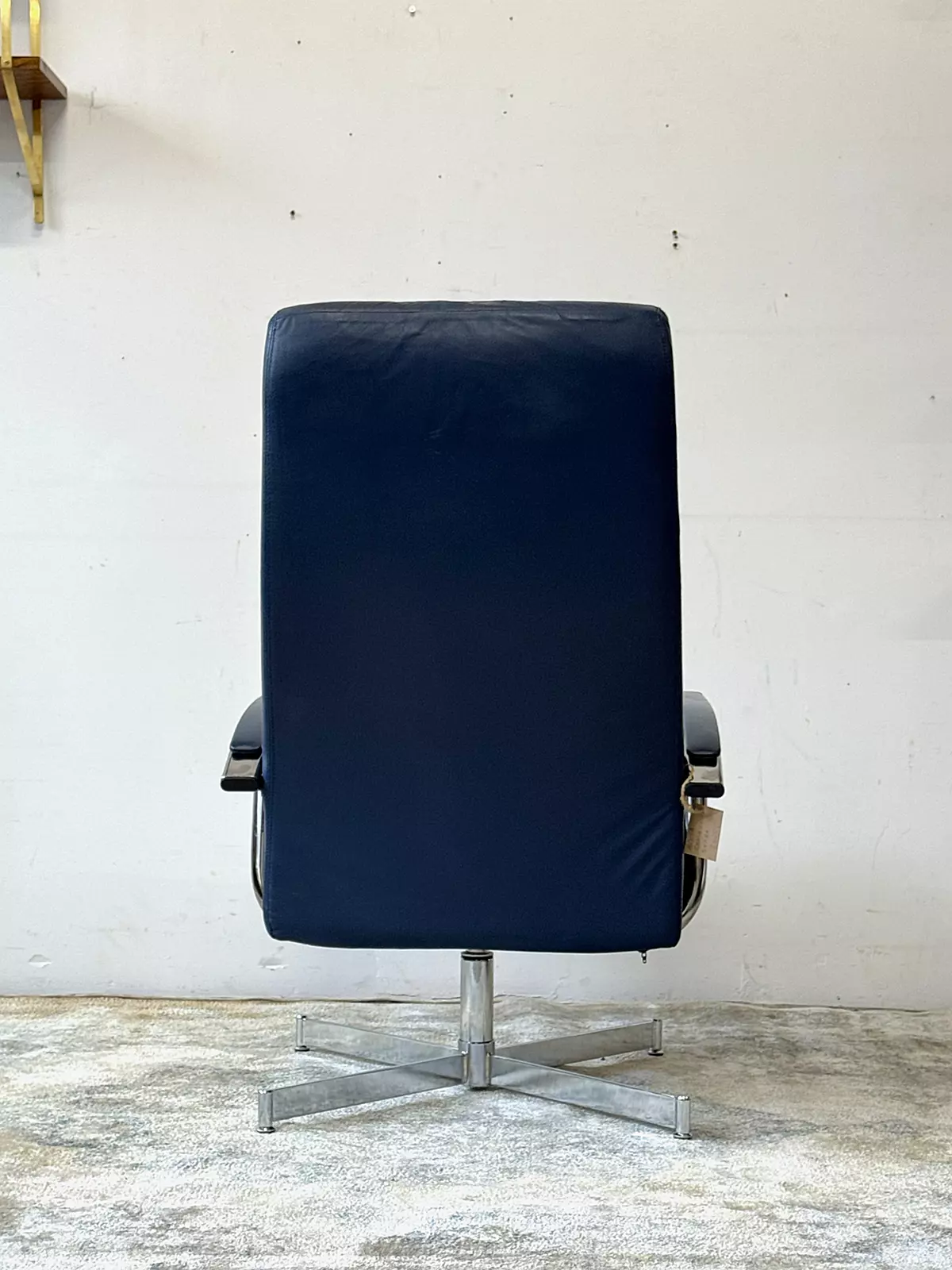 Vintage reclining swivel armchair, Bolia, Denmark, 1970s